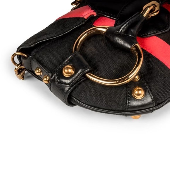GUCCI by Tom Ford - Black GG Horsebit Mini Evening Bag - Picture 10 of 11